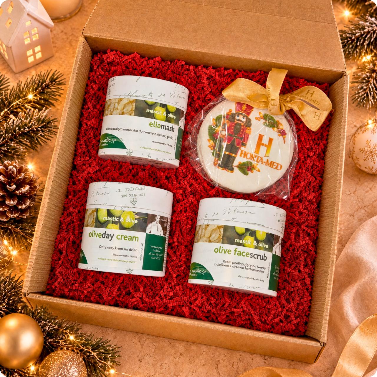 Świąteczny zestaw kosmetyków Mastic Spa Olive