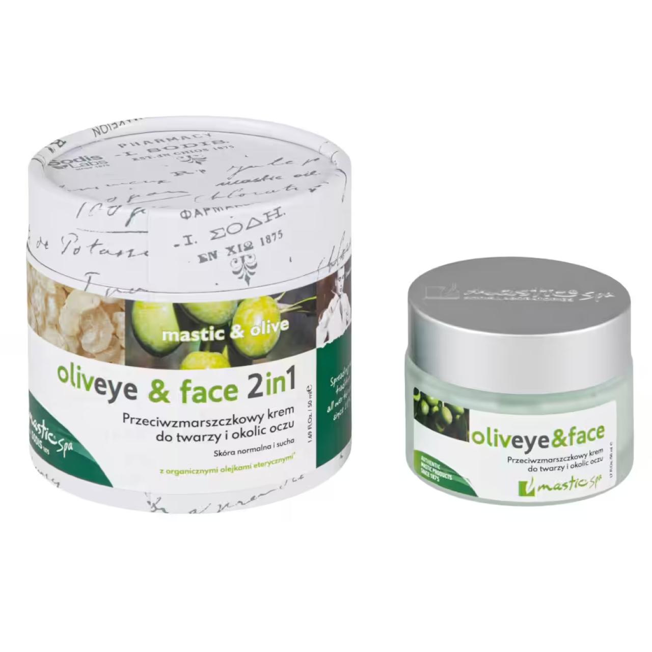 OLIVE EYE & FACE 2 IN 1 Przeciwzmarszczkowy krem do twarzy i okolic oczu