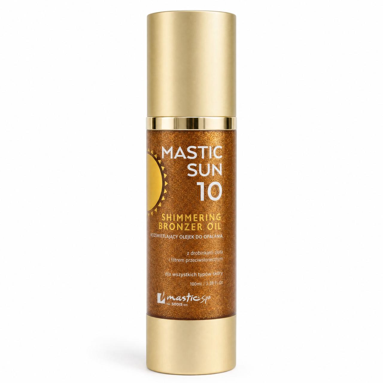 SHIMMERING BRONZER OIL SPF10 Rozświetlający olejek do opalania 100ml