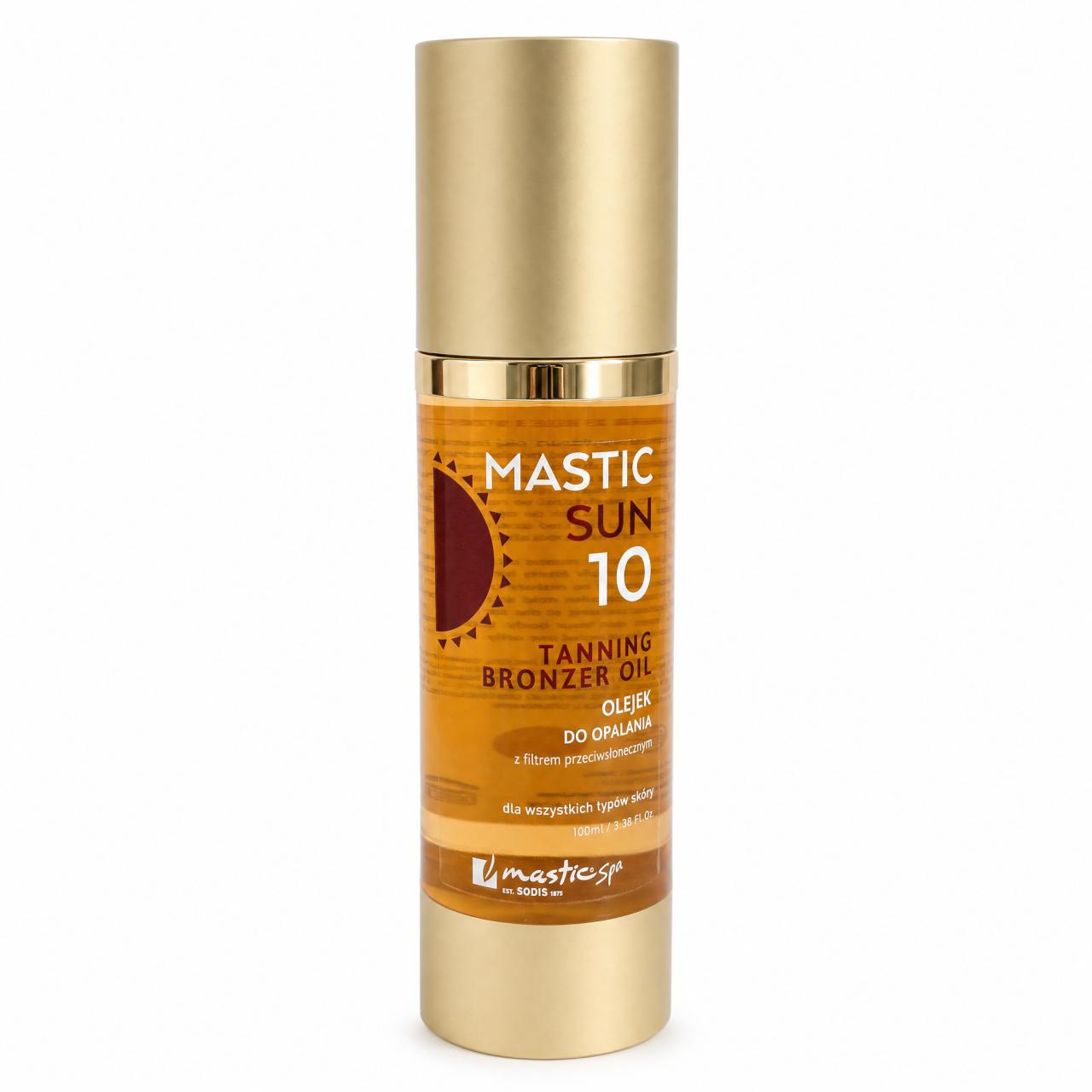 TANNING BRONZER OIL SPF10 Olejek do opalania z filtrem przeciwsłonecznym 100ml