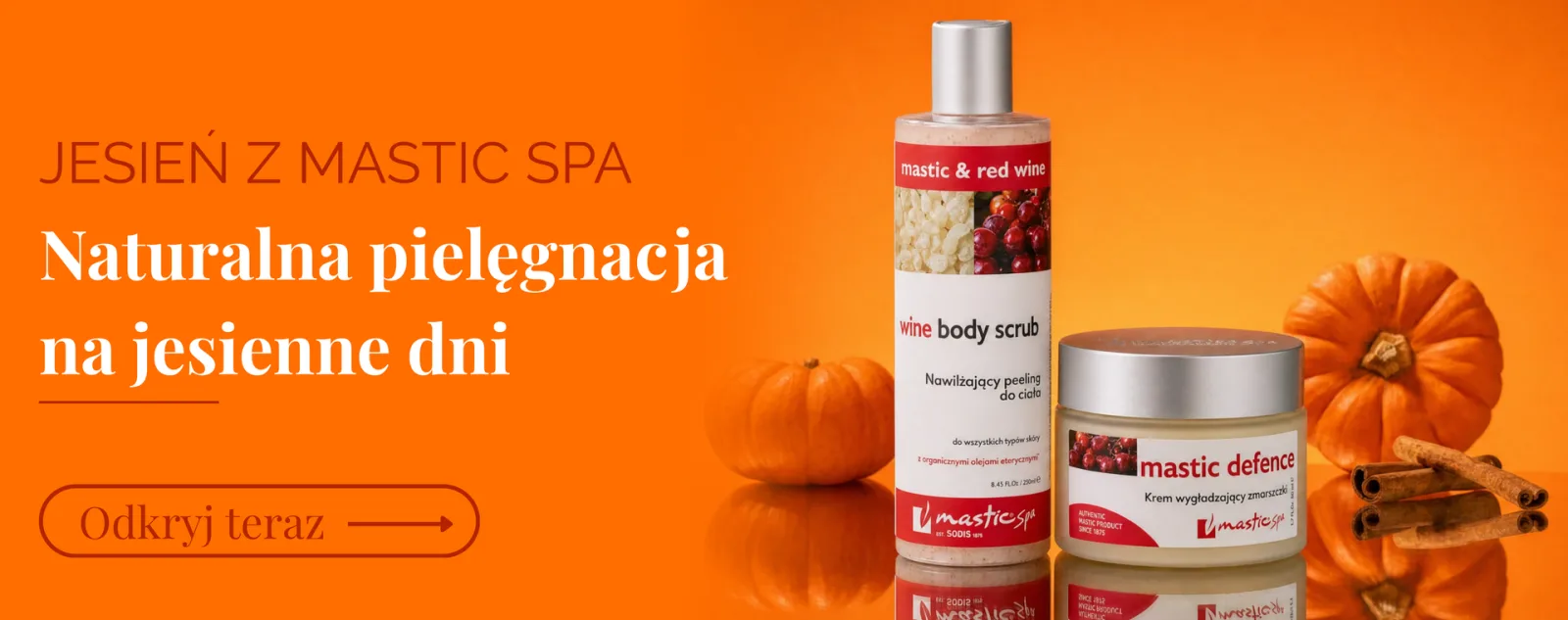 Jesień z Mastic Spa, naturalna pielęgnacja na jesienne dni z linią mastic & wine