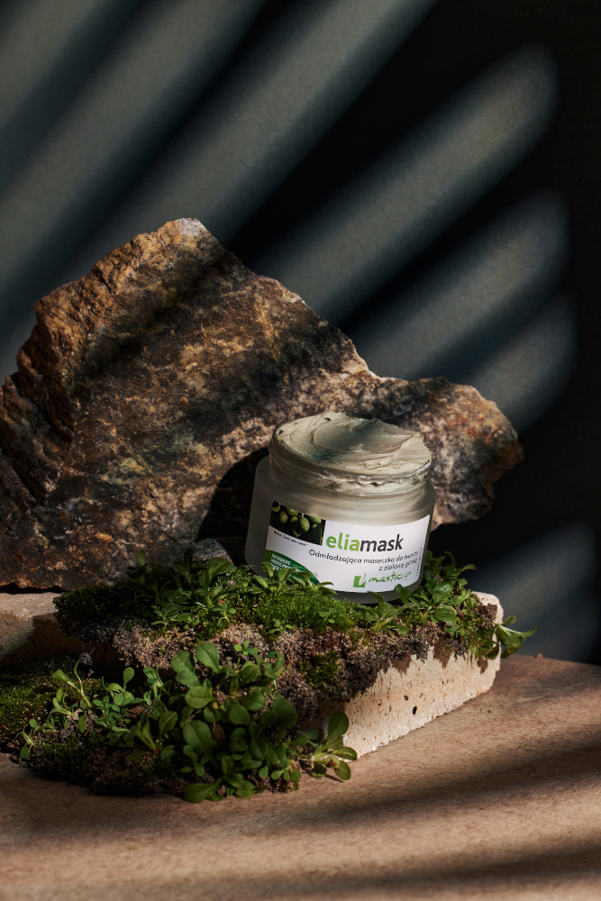 ELIAMASK Odmładzająca maseczka do twarzy z zieloną glinką