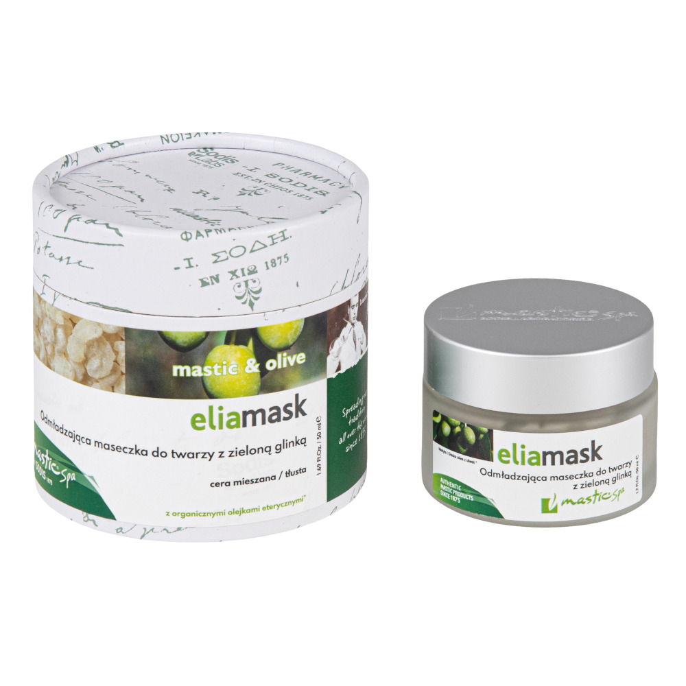 ELIAMASK Odmładzająca maseczka do twarzy z zieloną glinką